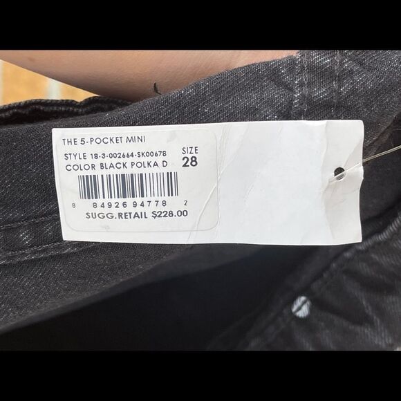 Current/Elliott The 5 Pocket Mini Skirt 28 - Picture 13 of 14